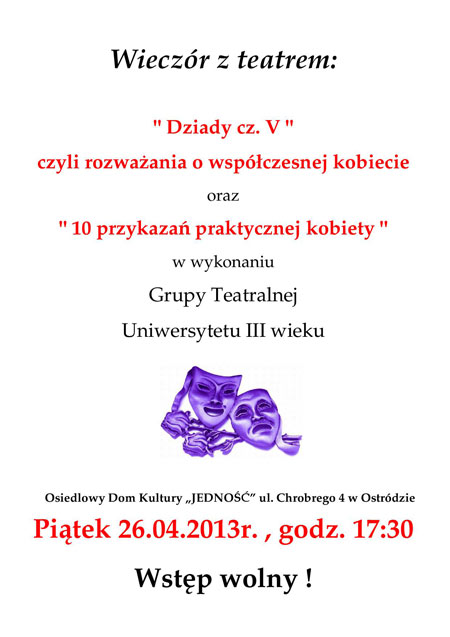 Wieczr z teatrem